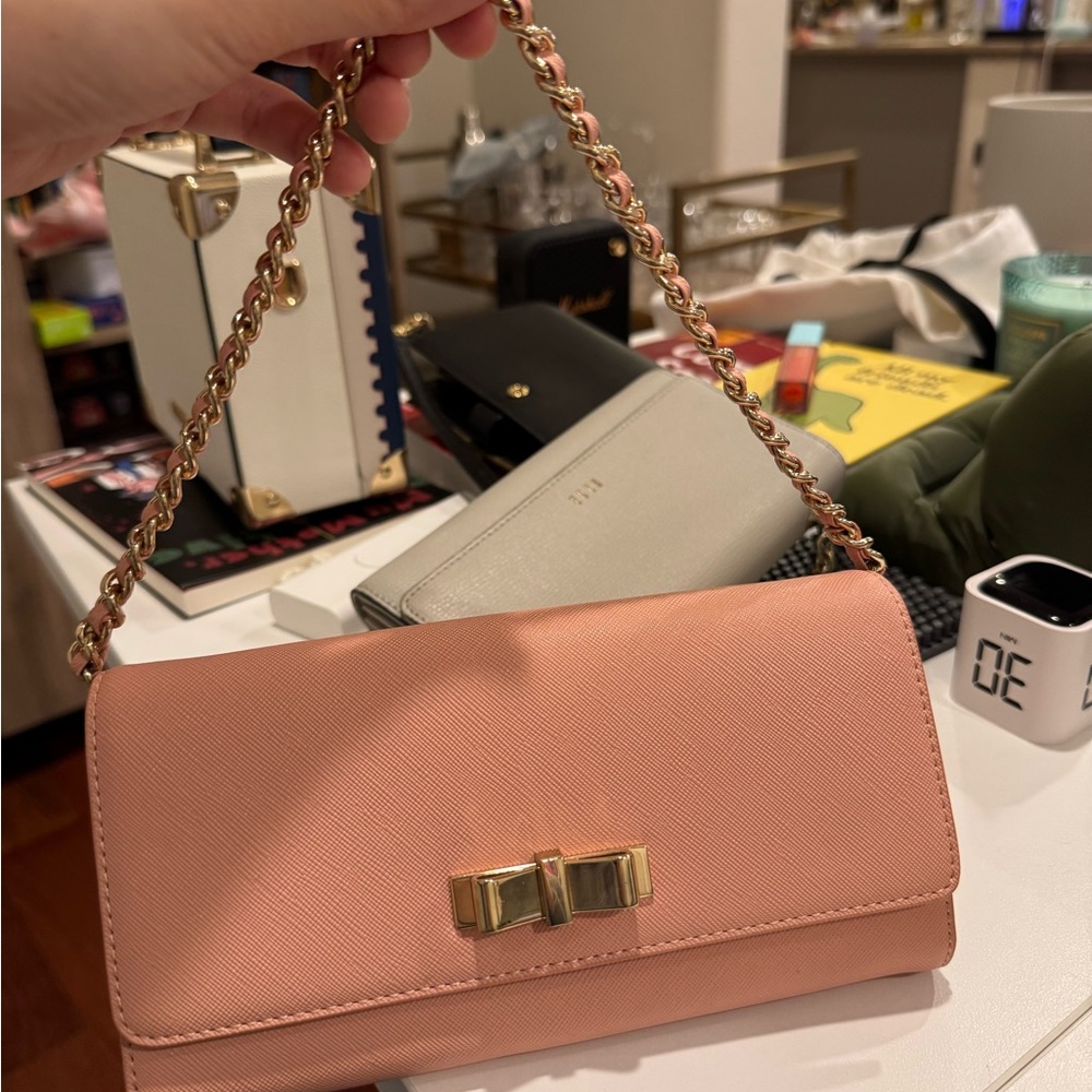 Charles Keith Pink Clutch Handbag Purse